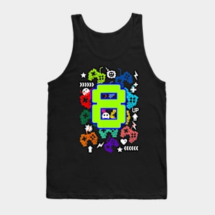 Kids 8Th Birthday Gamer It'S My Birthday 8 Tank Top